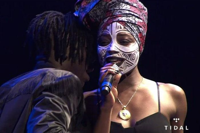Stonebwoy and Efya performing at One Africa Music Fest
