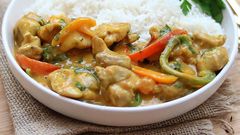 Coconut chicken curry and rice (Foodace)
