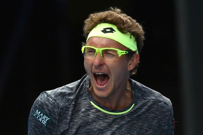Uzbekistan's Denis Istomin shocked defending champion Novak Djokovic in the second round of the Australian Open on January 19, 2017