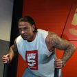 Former Germany goalkeeper Tim Wiese poses for photographers during the opening of a fitness studio in Berlin on March 26, 2015