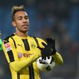 Dortmund's Gabonese forward Pierre-Emerick Aubameyang applauds after their match against Borussia Dortmund in Hamburg, northern Germany, on November 5, 2016