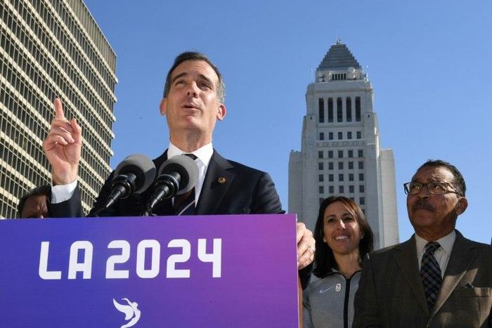 Los Angeles Mayor Eric Garcetti has reiterated that officials are maintaining their focus on the 2024 bid
