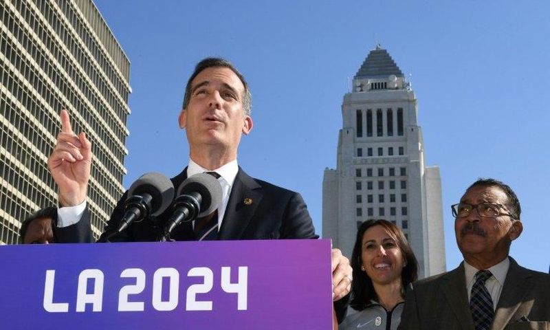 Los Angeles Mayor Eric Garcetti has reiterated that officials are maintaining their focus on the 2024 bid