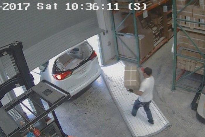 The incidents were captured on surveillance video