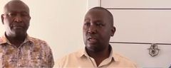 Regional Criminal Investigations Officer, Central Region, Abraham Mugambi during the raid that saw Seth Mwabe arrested