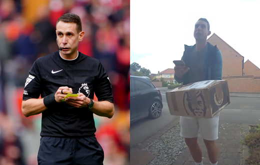 Premier League referee turns delivery guy after cocaine saga, bashing Liverpool (Video)