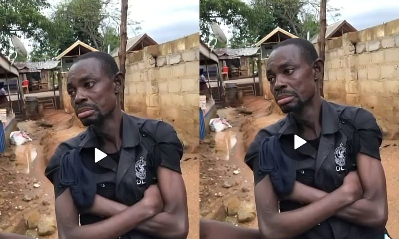 Man arrested after viral footage shows him drunk in police uniform begging for 'wee'
