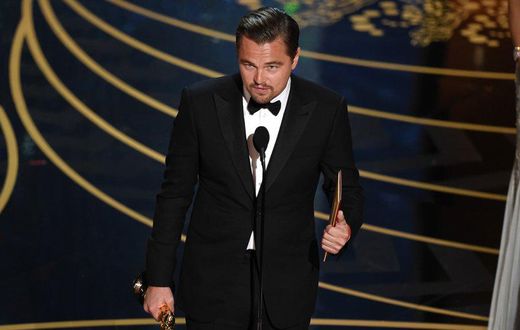 Leonardo DiCaprio finally won his first ever Oscar taking home the "Best Actor in a Leading Role" award