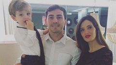 Former Real Madrid soccer star Iker Casillas , TV reporter Sara Carbonero and Martin