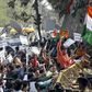 Fighting outside Indian court hearing student sedition case