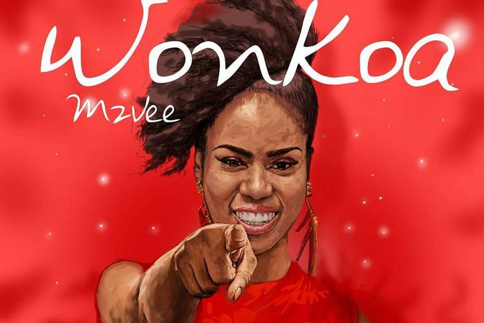 MzVee's latest Highlife track titled "Wonkoa" cover artwork