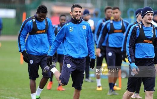 Daniel Amartey trains with Leicester City