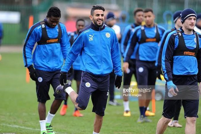 Daniel Amartey trains with Leicester City