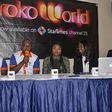 The iRoko World team, Uloma Onuma; Head of Legal and Distribution and Funke Akindele