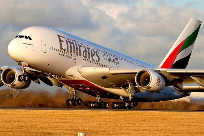An Emirates Airbus