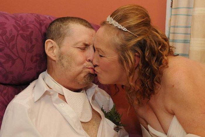 Terminally-ill Terence Reeves marries his long-term partner Josie Flynn