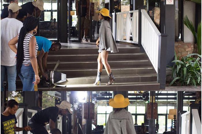 Helen Asante and crew