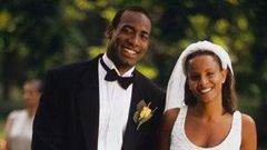 Groom in black tie