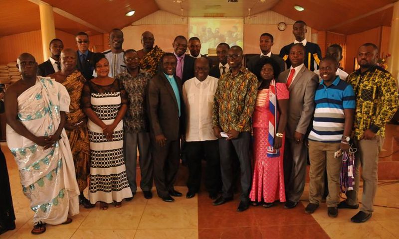 Nana Addo and some NPP leaders worship at SDA Church at Sunyani Newtown, Brong Ahafo