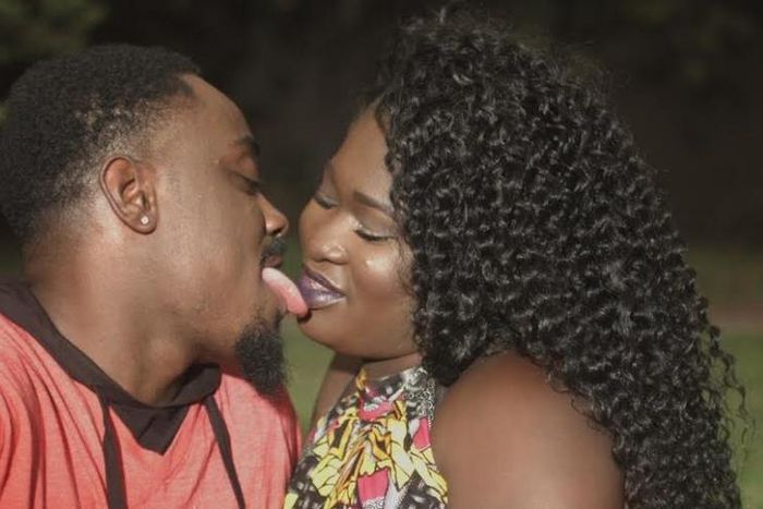 Actor Toosweet Annan gives Sista Afia hot kiss in "Are You Ready" music video