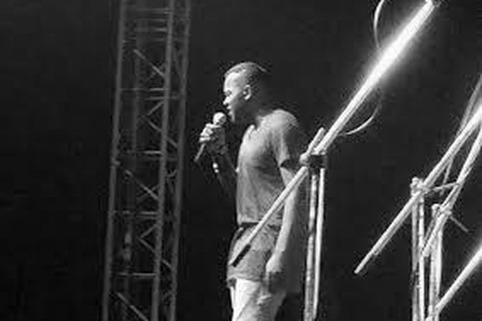 Jon Germain performing at the Regeneration Festival Concert