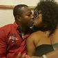 Mercy Asiedu and Nana Agyemang Badu kissing passionately