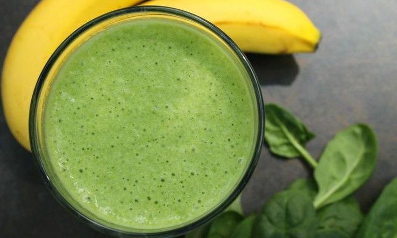 Green banana smoothie