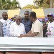 Akufo-Addo presenting the items