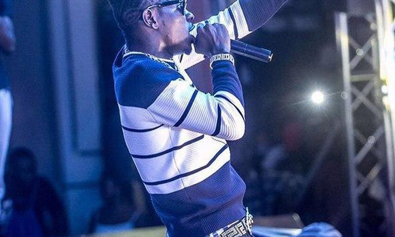 Shatta Wale performing on stage