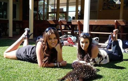 Kim Kardashian in Australia back in 2008