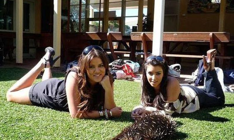Kim Kardashian in Australia back in 2008