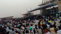 The Black Stars Square is already filled to capacity