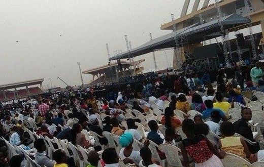 The Black Stars Square is already filled to capacity