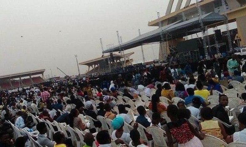 The Black Stars Square is already filled to capacity