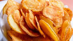 Crunchy potato chips