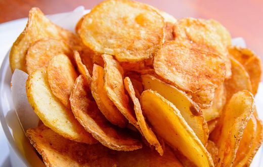 Crunchy potato chips