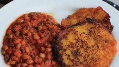 Tatale and beans stew