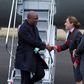 President John Mahama arrives in Scotland