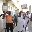 Korle Bu senior staff association on demonstration