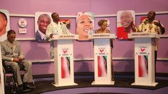 From L-R (Mr. Ivor Greenstreet, Mr Joseph Agyapong, Ms Samia Yaaba Nkrumah and Bright Akwetey)