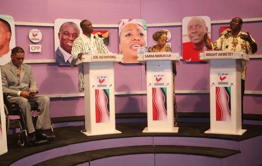From L-R (Mr. Ivor Greenstreet, Mr Joseph Agyapong, Ms Samia Yaaba Nkrumah and Bright Akwetey)