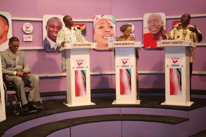 From L-R (Mr. Ivor Greenstreet, Mr Joseph Agyapong, Ms Samia Yaaba Nkrumah and Bright Akwetey)