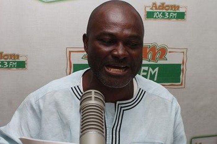 Kennedy Agyapong in Adom FM studios