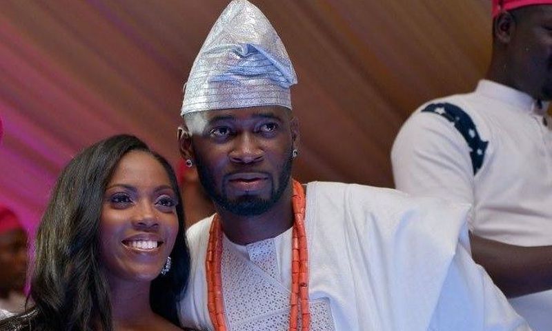 Tiwa Savage and Tee Billz during their traditional wedding