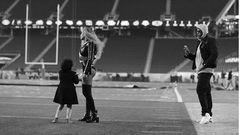 Beyonce with Blue Ivy and Jay Z