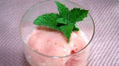 Watermelon yogurt smoothie