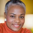 Black woman with short gray hair