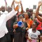 Nana Addo campaigns at Fiapre market, Sunyani