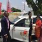 Stephanie Linus receives her AMVCA car prize