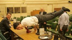 Photo of Canadian prime minister doing yoga is the best thing on the Internet right now